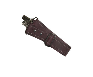 Purple Crazy Horse Leather Messenger Bag